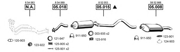 ASMET OP053170 Exhaust System